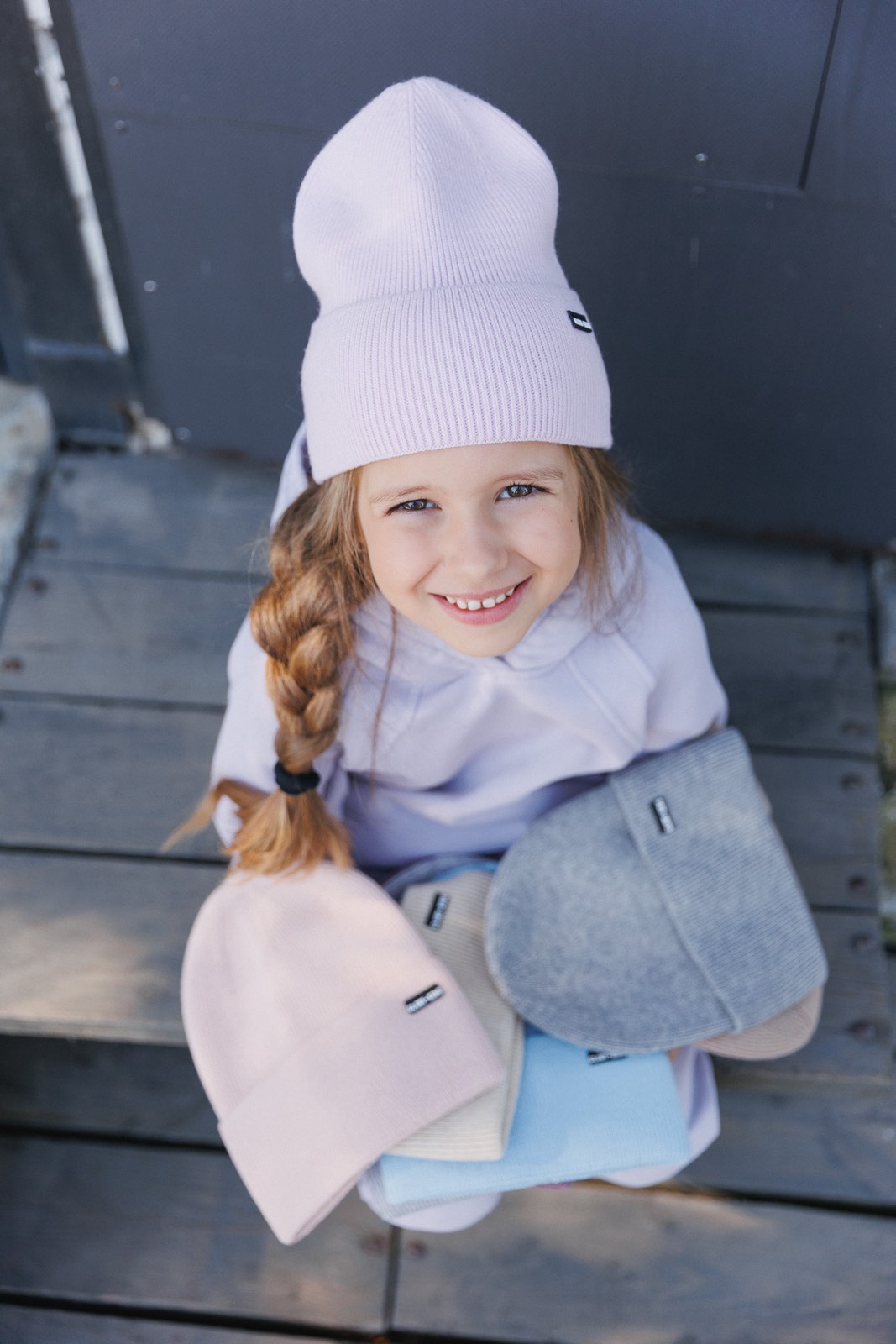 В'язана шапка "METIS" з нашивкою Glory-kids 56р код 9077
